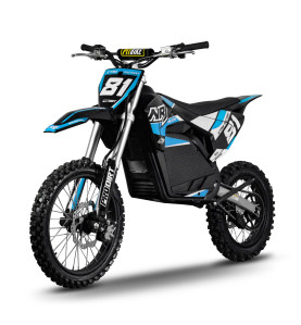 Motocross électrique NRJ 5000WATTS - 72V30AH - 17/14 - BLEU