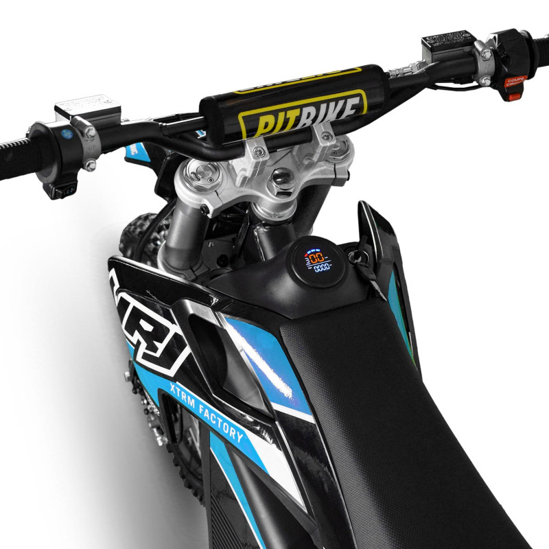 Motocross électrique NRJ 5000WATTS - 72V30AH - 17/14 - BLEU - vue 5