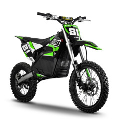 Motocross électrique NRJ 5000WATTS - 72V30AH - 17/14 - VERT