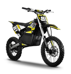 Motocross électrique NRJ 5000WATTS - 72V30AH - 17/14 - JAUNE