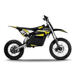 Motocross électrique NRJ 5000WATTS - 72V30AH - 17/14 - JAUNE