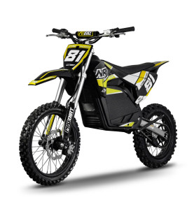 Motocross électrique NRJ 5000WATTS - 72V30AH - 17/14 - JAUNE