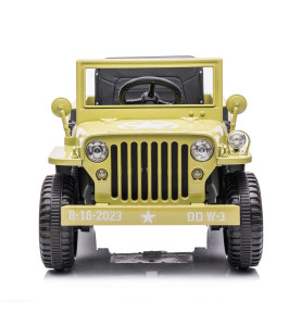 4x4 électrique enfant Jeep Willys 12V vert armée | Euro Import Moto