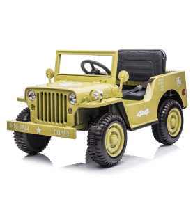4x4 électrique enfant Jeep Willys 12V vert armée | Euro Import Moto
