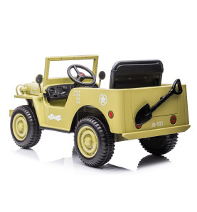 4x4 électrique enfant Jeep Willys 12V vert armée | Euro Import Moto