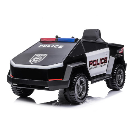Voiture Électrique Enfant Police Cybertruck Tesla – EIM Exclusif