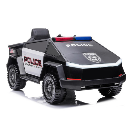 Voiture Électrique Enfant Police Cybertruck Tesla – EIM Exclusif
