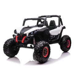 Buggy Électrique Enfant DAKOTA BLANC 12V – Tout-Terrain & Sécurisé