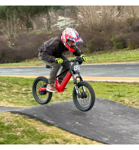 Draisienne électrique tout suspendu, avec amortisseur hydraulique