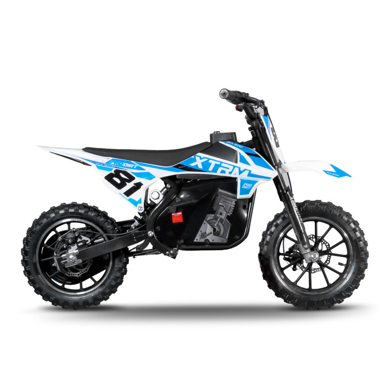 Pocket bike enfant électrique 500W MX Bleu - vue 3