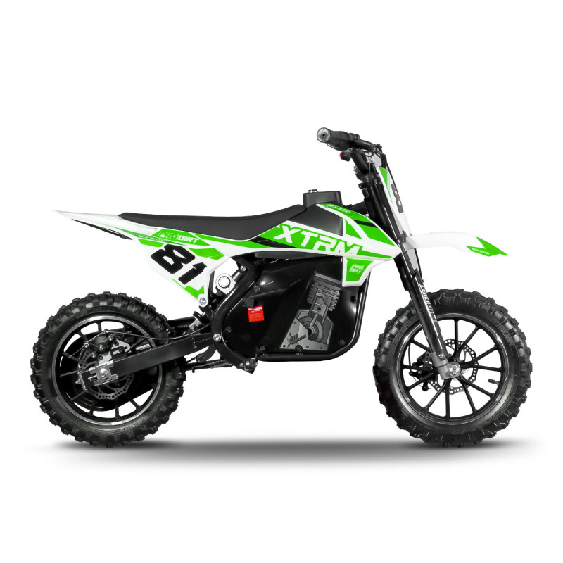 Moto pour enfant électrique 500W MX Verte - vue 3
