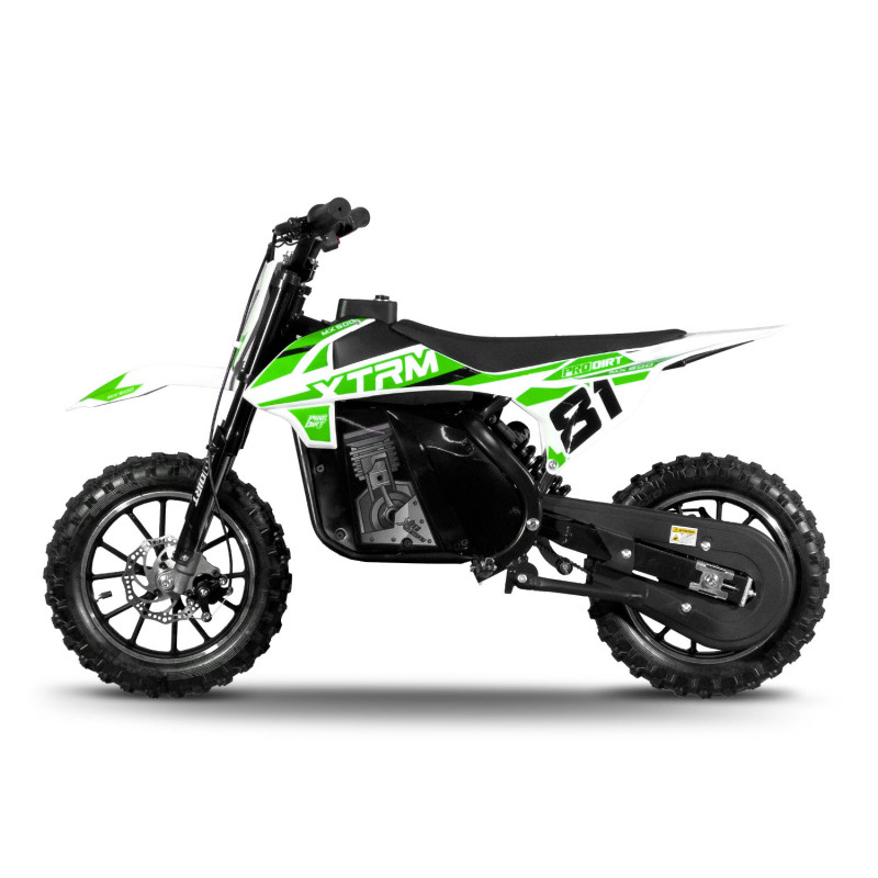 Moto pour enfant électrique 500W MX Verte - vue 4