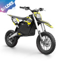 Dirt bike 1000W lithium pour enfant NRJ 12/10 Jaune