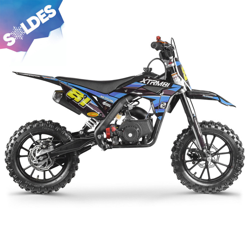 Moto pour enfant 50cc MX STORM Bleu