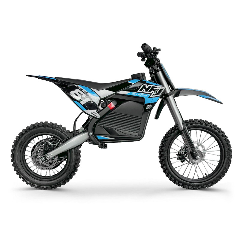 Dirt bike électrique 1600W NRJ 14/12 Bleu Dirt bike électrique 1600W NRJ 14/12 Bleu