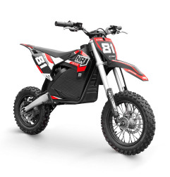 Dirtbike électrique pour enfant 1000 Watts lithium NRJ 1000 12/10 Rouge