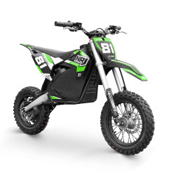Dirtbike électrique enfant NRJ 1000W 12/10 Vert