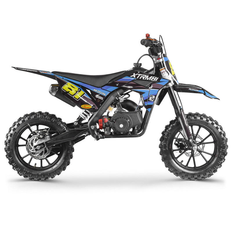 Moto pour enfant 50cc MX STORM Bleu - vue 3