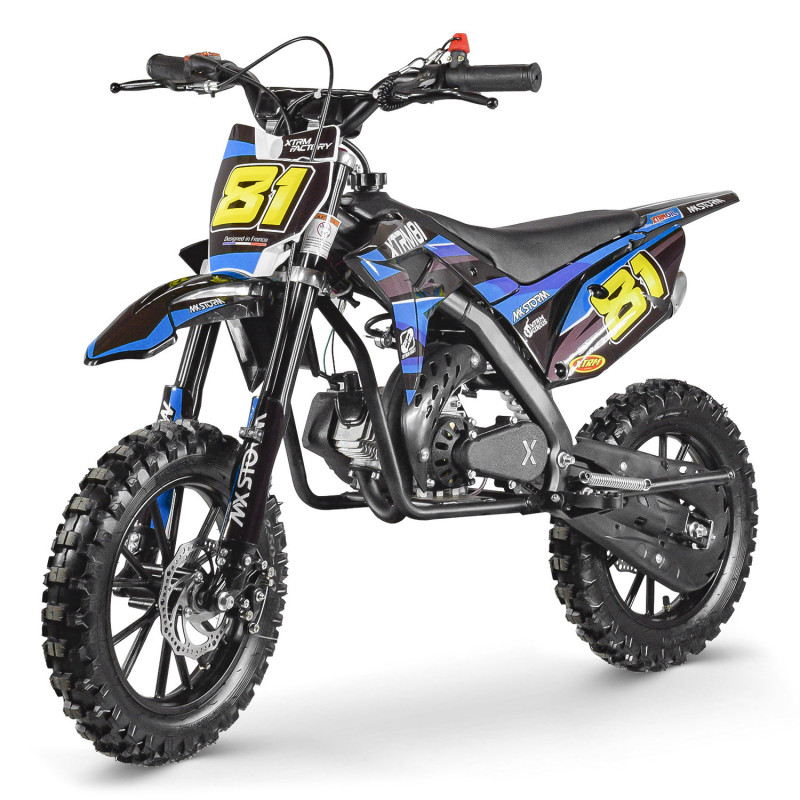 Moto pour enfant 50cc MX STORM Bleu - vue 2