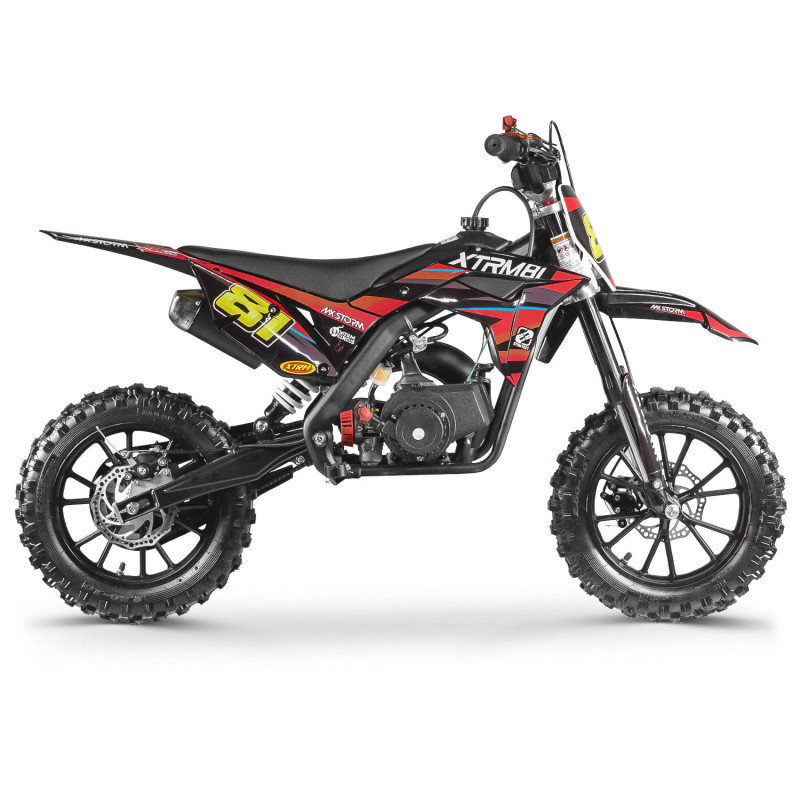 Mini moto 50cc pour enfant MX STORM Rouge - vue 2