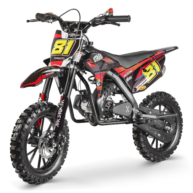 Mini moto 50cc pour enfant MX STORM Rouge - vue 3