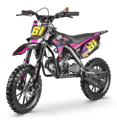 Moto pocket 50cc pour enfant MX STORM Rose