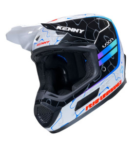 Casque cross Kenny PERFORMANCE 2026 - Bleu / Blanc