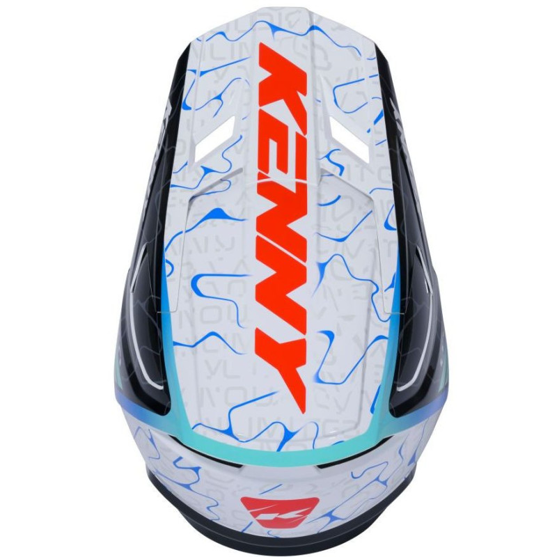 Casque cross Kenny PERFORMANCE 2026 - Bleu / Blanc - vue 4