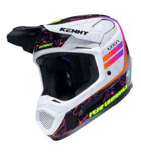 Casque moto tout terrain Kenny PERFORMANCE 2026 - Noir / Blanc
