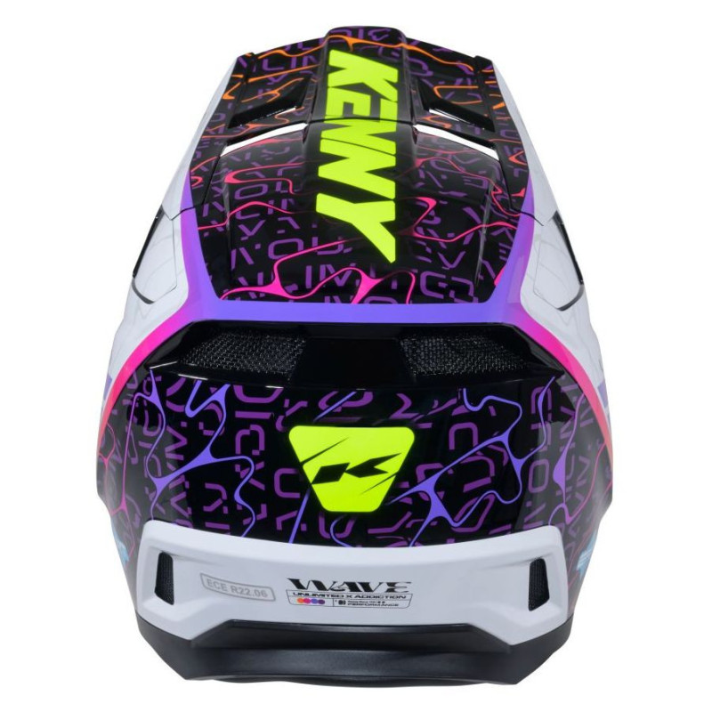 Casque moto tout terrain Kenny PERFORMANCE 2026 - Noir / Blanc - vue 3