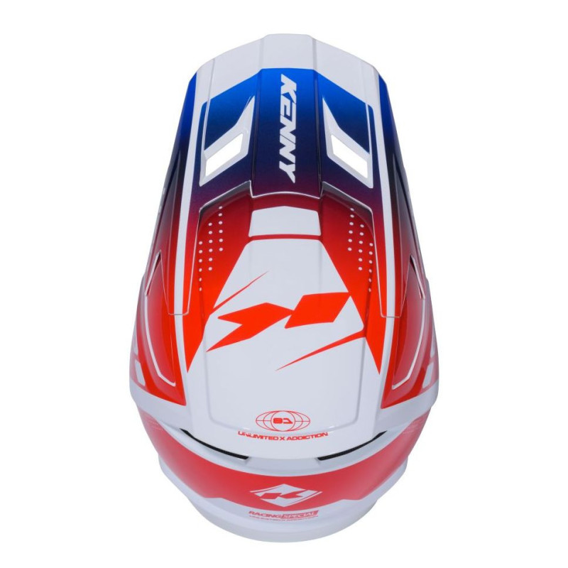 Casque cross Kenny PERFORMANCE 2026 - Rouge / Bleu - vue 4