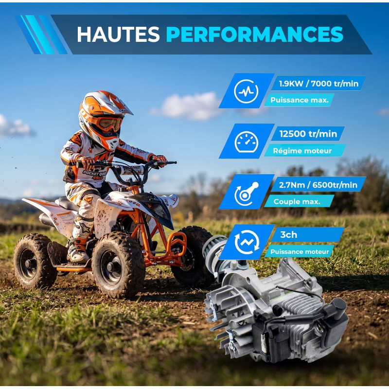 12// MOTEUR POCKET 49CC NU - vue 6