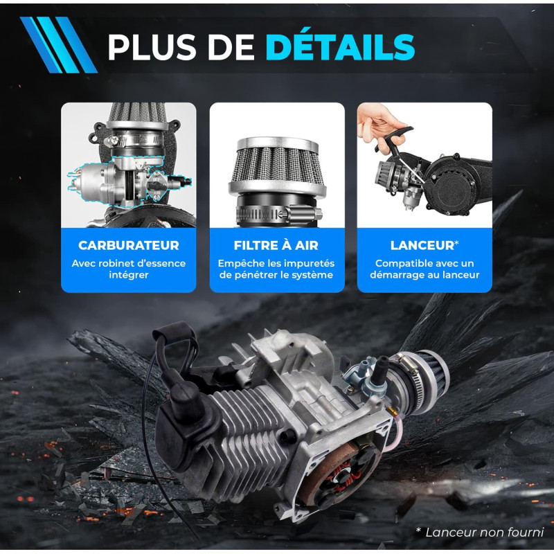 12// MOTEUR POCKET 49CC NU - vue 7