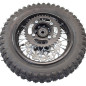 Roue dirt bike arrière 10" complète 3.00/100 Roue dirt bike arrière 10" complète 3.00/100