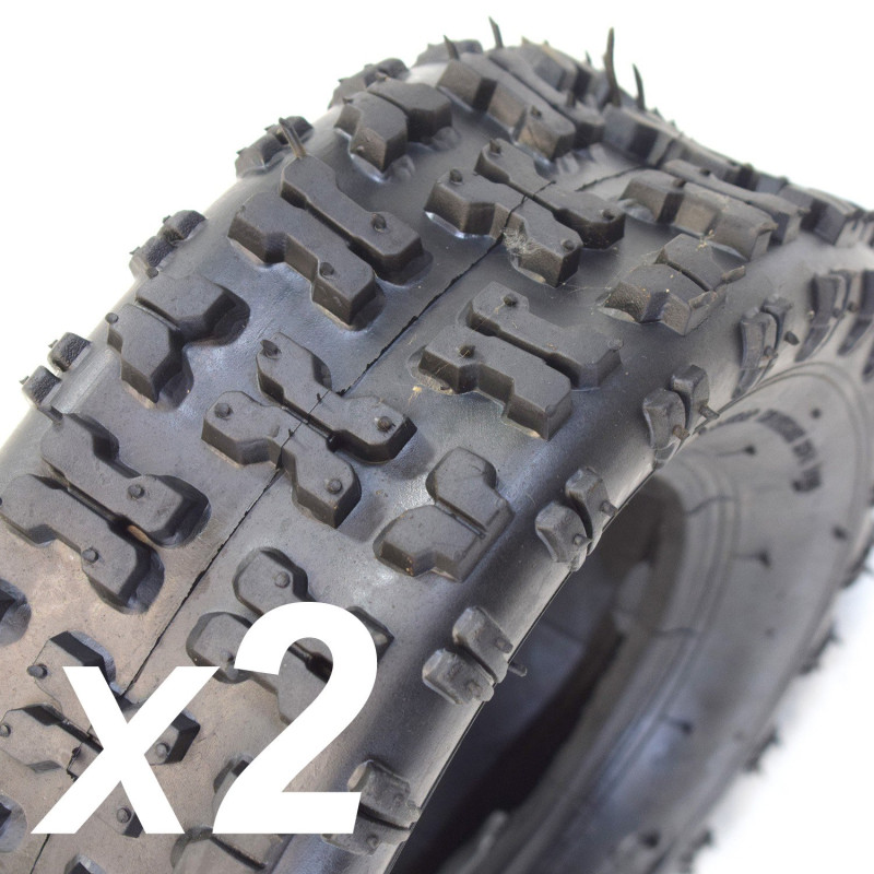 04// LOT 2 PNEUS POCKET QUAD ARRIERE 13/5.00X6