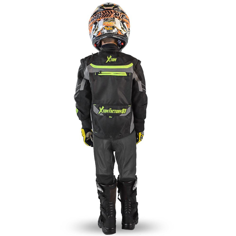 Blouson moto enfant enduro ou route - XTRM FACTORY 81 - vue 2