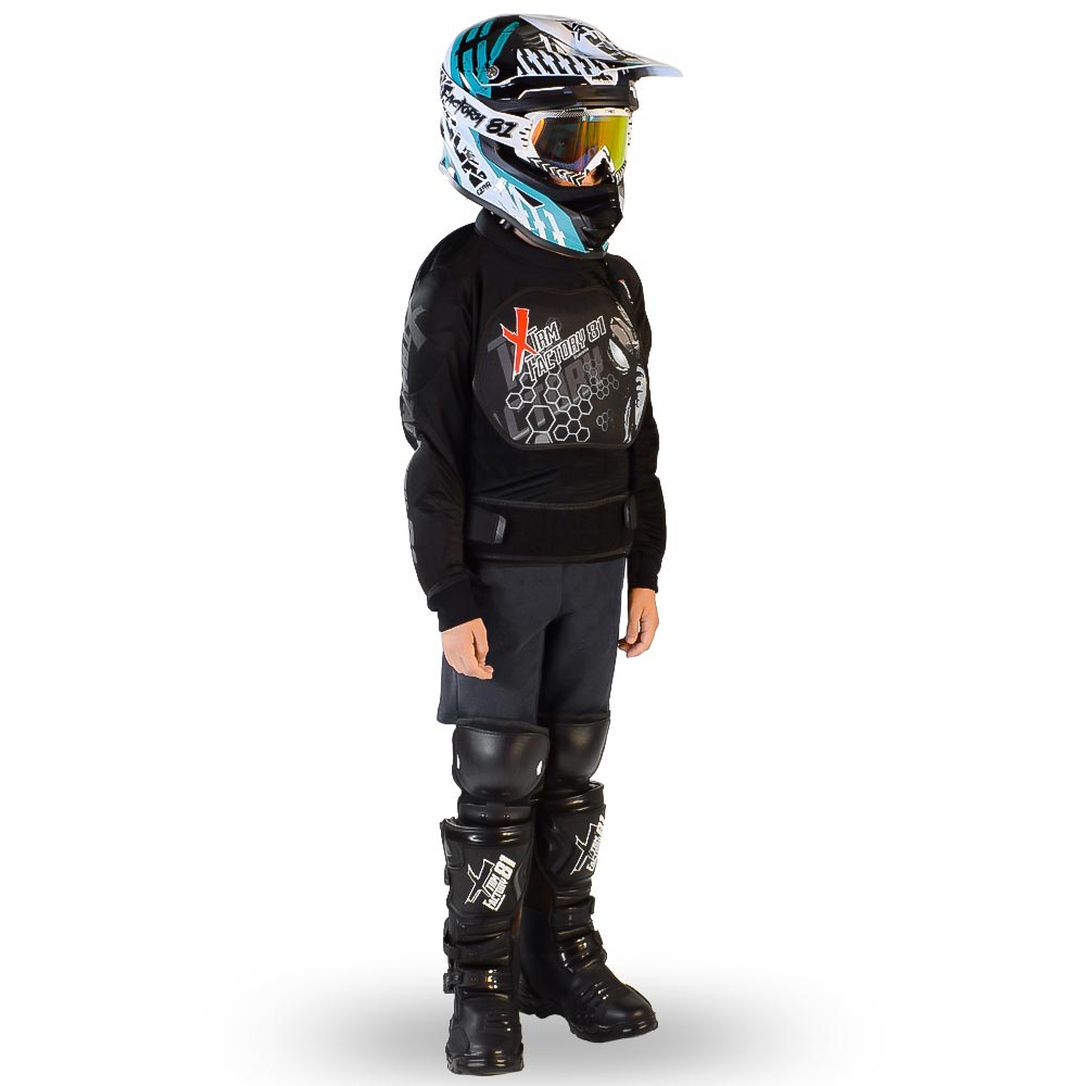 Armure de Sécurité pour Moto pour Enfant, Gilet de Protection pour Motocross  Hors Route