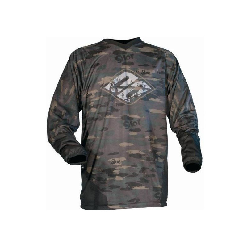 Maillot SHOT FREERIDE Camo/Kaki