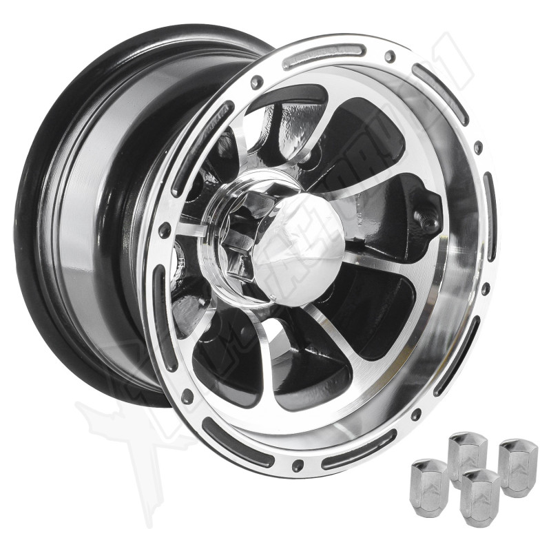 02// JANTE AVANT/ARRIERE 8  JEEP CHROME