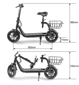 Trottinette electrique avec assise