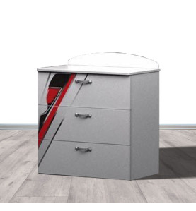 Commode enfant 3 tiroirs SPEEDSPORT