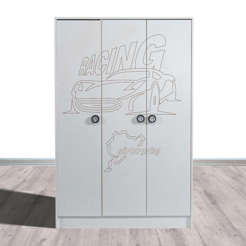 Armoire enfant 3 portes MUSTANG