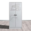 Armoire enfant 2 portes MUSTANG