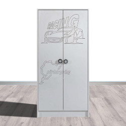 MEUBLE  Armoire enfant 2 portes MUSTANG