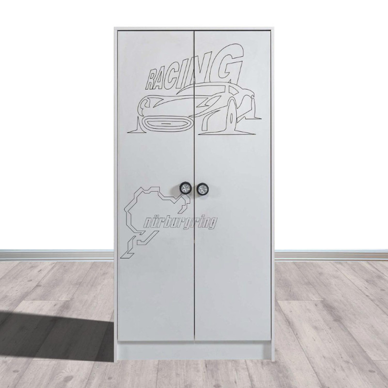 Armoire enfant 2 portes MUSTANG