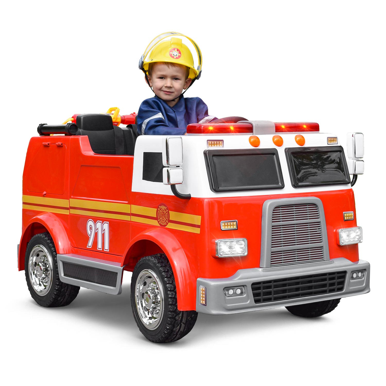 Camion de pompiers enfants enfants jouets de sauvetage combattants véhicule  lumière sonore pompe à eau
