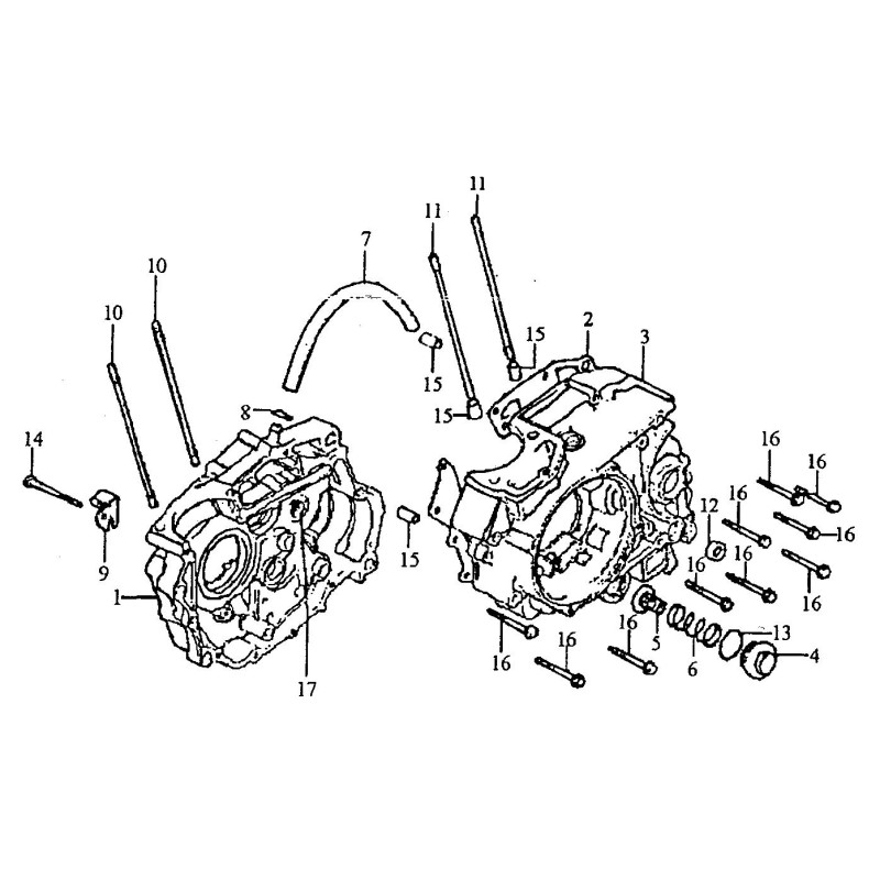 Pièces détachées - MOTOCROSS KAYO 250 K2 - Carters moteur
