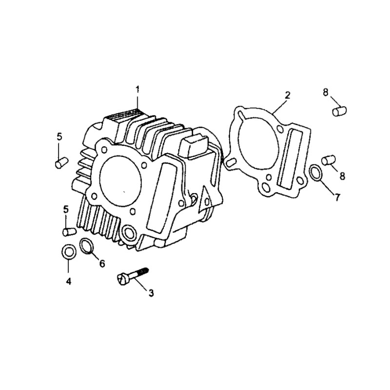 Pièces détachées - DIRT BIKE KAYO TS90 - CYLINDRE
