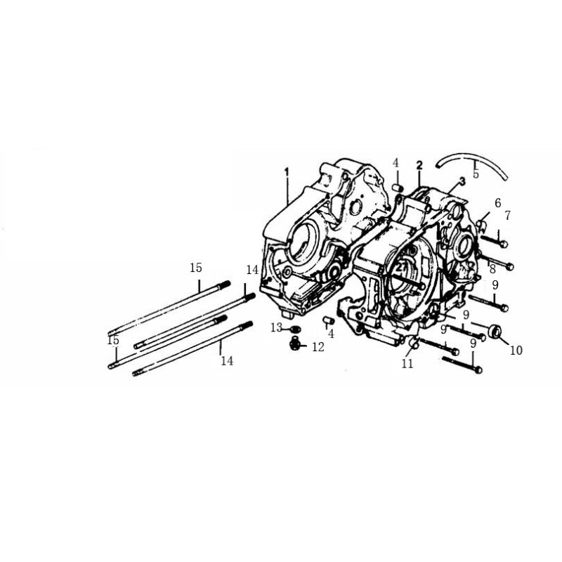 Pièces détachées - DIRT BIKE KAYO TS90 - CARTERS MOTEUR