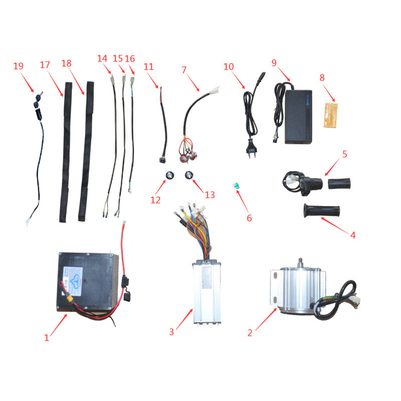 Pièces détachées - DIRT BIKE NRJ 1000W 12/10 - FAISCEAU